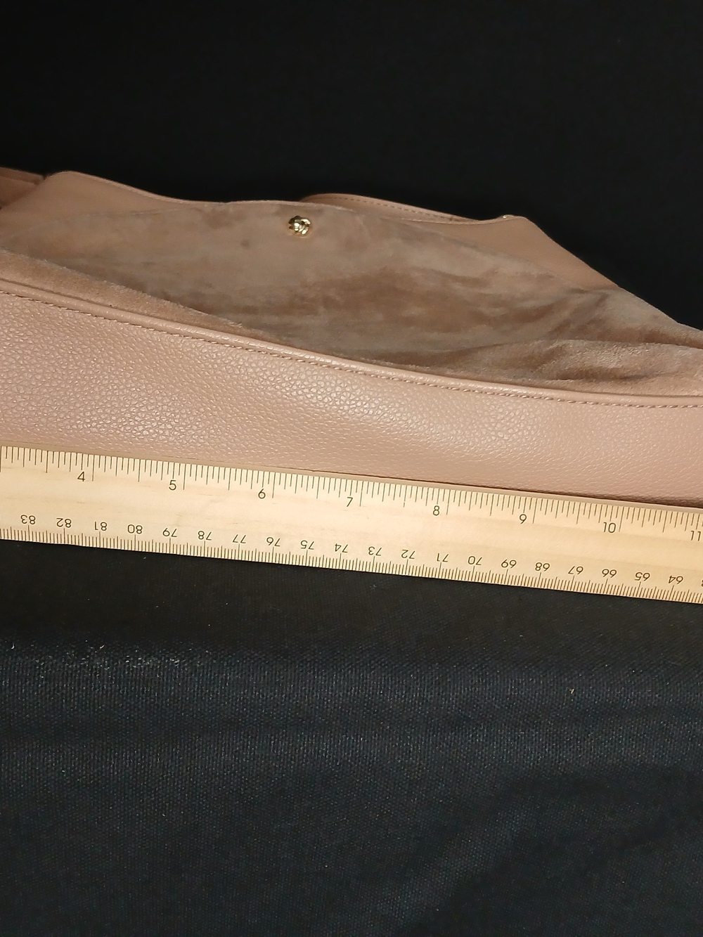 Lauren Conrad Suede Shoulder Tote in Nude Pink - Picture 6 of 16